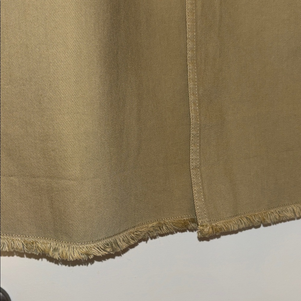 J. Crew Beige, fringe Skirt.